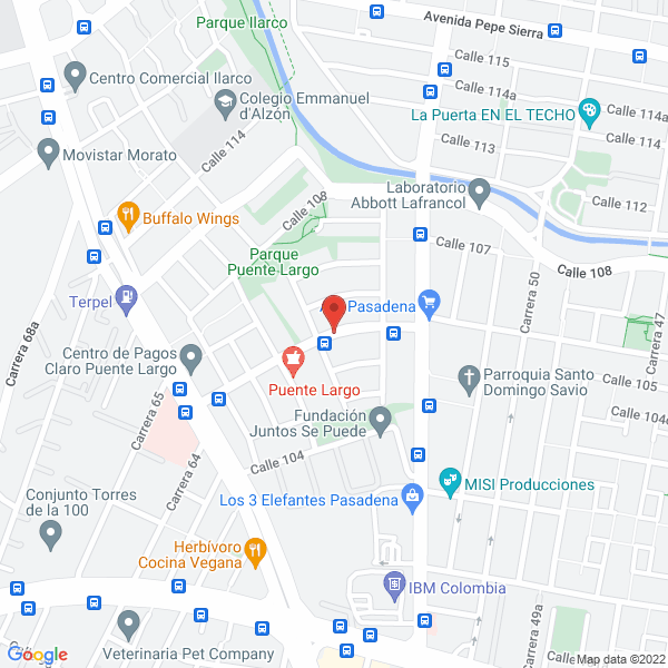 Mapa de Proyectos Ingeniería Y Comunicaciones Desin Sucursal Colombia