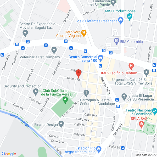 Mapa de Proytec Ingeniería Ltda.