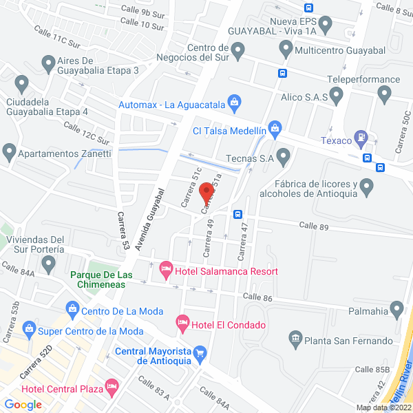 Mapa de Publi Visión 1A Ltda