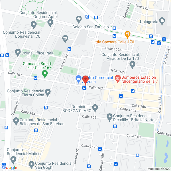 Mapa de Publipan Bogotá
