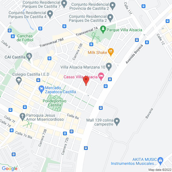 Mapa de Partsco Andina S.A.S