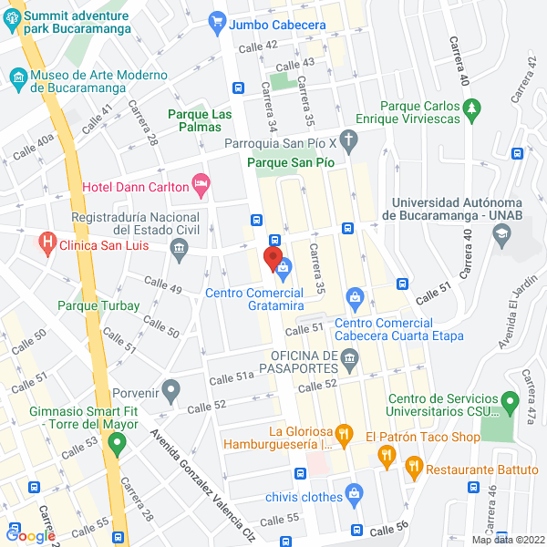Map of Pasarela Intima