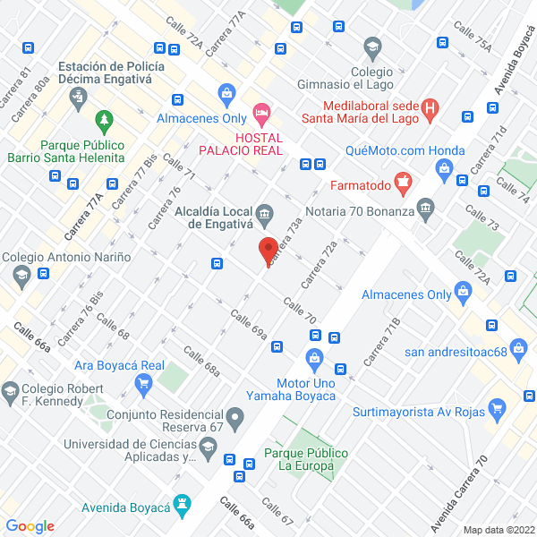 Mapa de Productos Alimenticios Santillana S.A.