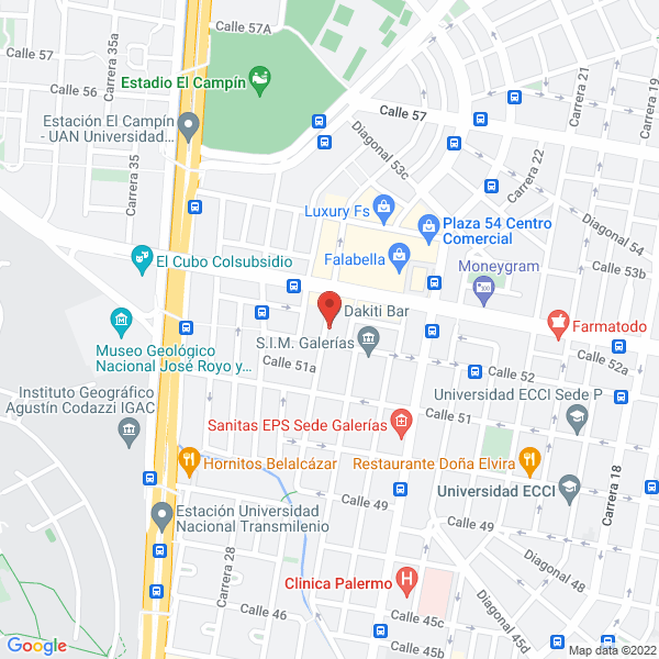 Mapa de Morena Latina S.A.S.