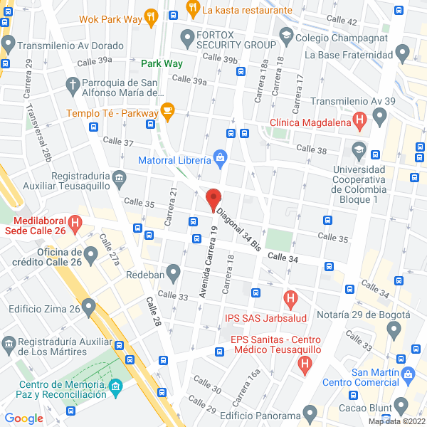 Mapa de Moreno Ramírez Impresores S.A.S.