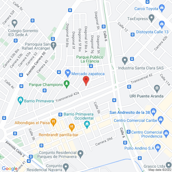 Mapa de Mth S.A.S.