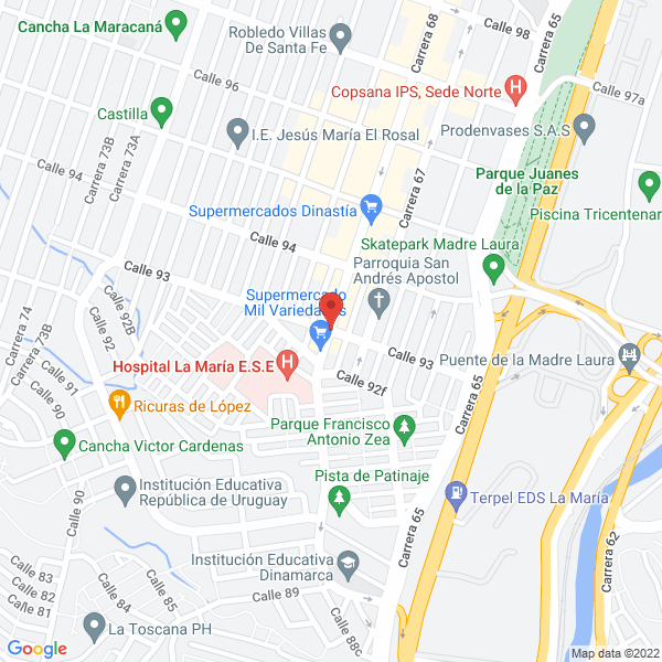 Mapa de Muebles Tatis