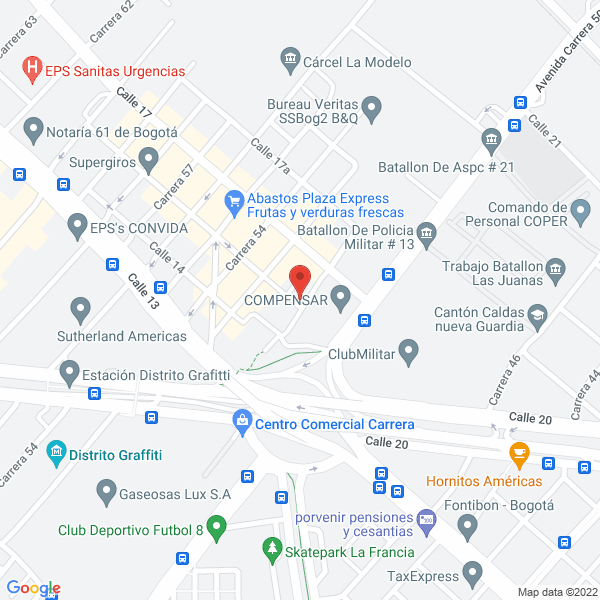 Mapa de Muelles Y Frenos Rincon Ltda