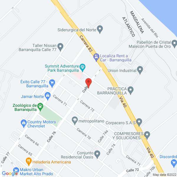 Map of Multiacabados S.A.S