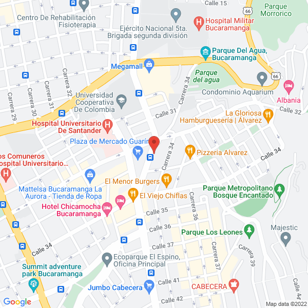 Map of Multicarnes Guarin