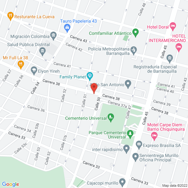 Map of Multifrenos Del Caribe S. En C.