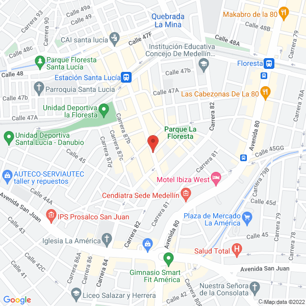 Mapa de Cerrajeria Jesus Arturo Pulgarin