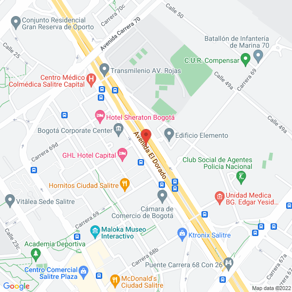 Mapa de Punta Carbon