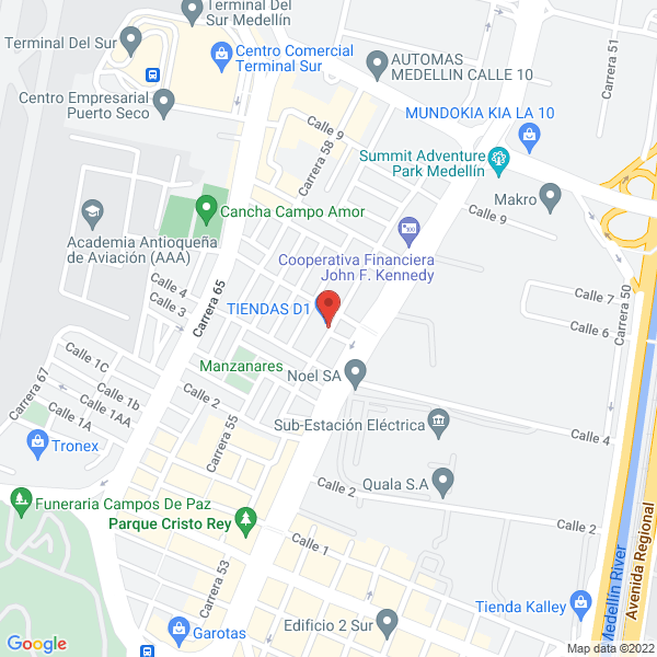 Mapa de Proveeduria Campoamor