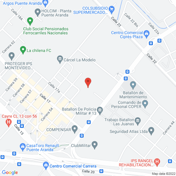 Mapa de Proveemos E.U.