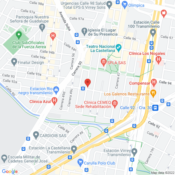 Mapa de Psicólogos Especialistas Asociados S.A.S.