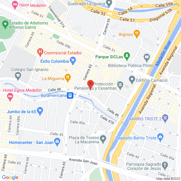 Mapa de Pérez Arango Y CIA. Alvaro