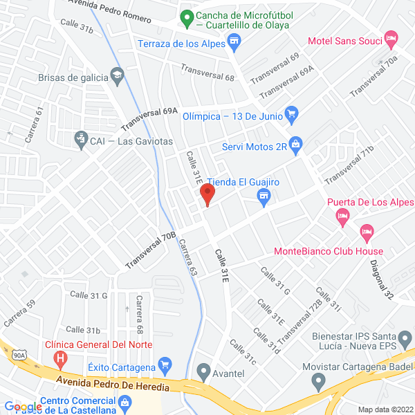 Map of P & R Gráficas.