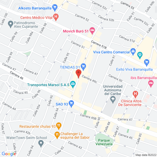 Map of Performa Producciones Sas