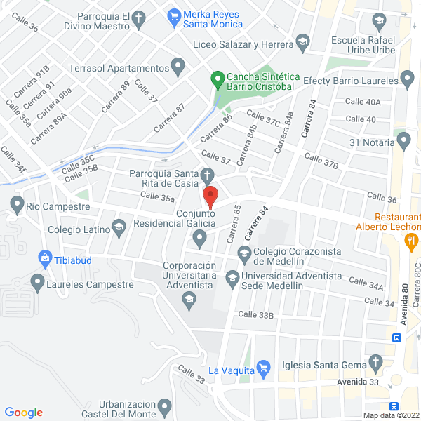 Mapa de Persianas Y Cortinas Bolivariana