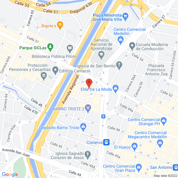 Mapa de Restaurante El Mirador De Colombia