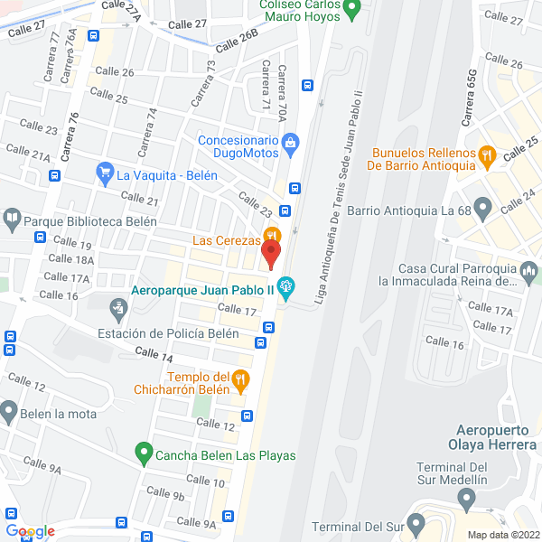 Mapa de Restaurante Frutos Del Pacifico