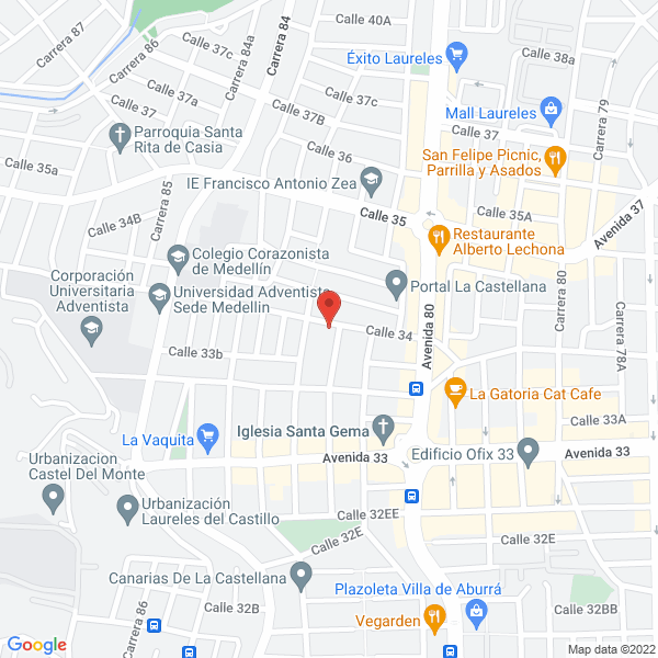 Mapa de Sala De Belleza Mónica Mesa