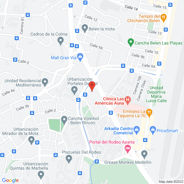 Mapa de Sala De Belleza Soraya