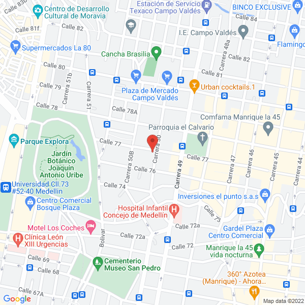 Mapa de Sala De Belleza Vip Gente Como Tu