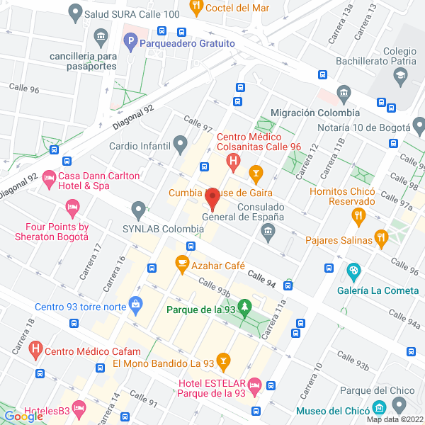 Mapa de Salamanca Cruz Asesores S.A.S.