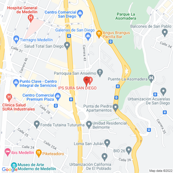 Mapa de Saldarriaga P. Alberto A.