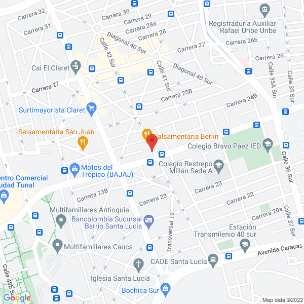 Mapa de Salsamentaria Berlín