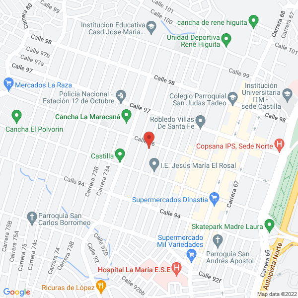 Mapa de Salsamentaria Cardenales
