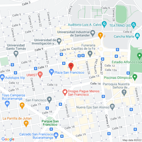 Map of Salsamentarias Salricosan