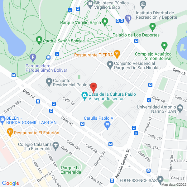 Mapa de Restaurante Pizza Esteffanos