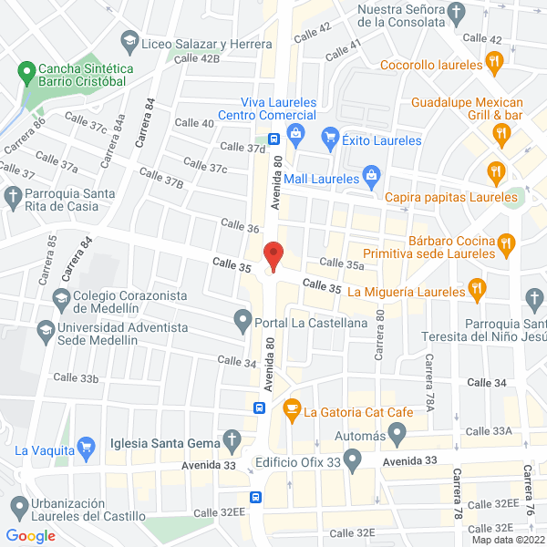 Mapa de Pizzenta Pizzas
