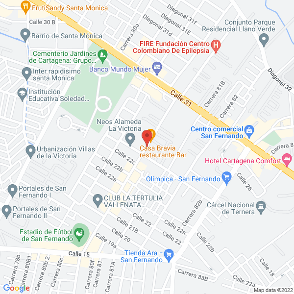 Map of San Fernando Country Club Limitada