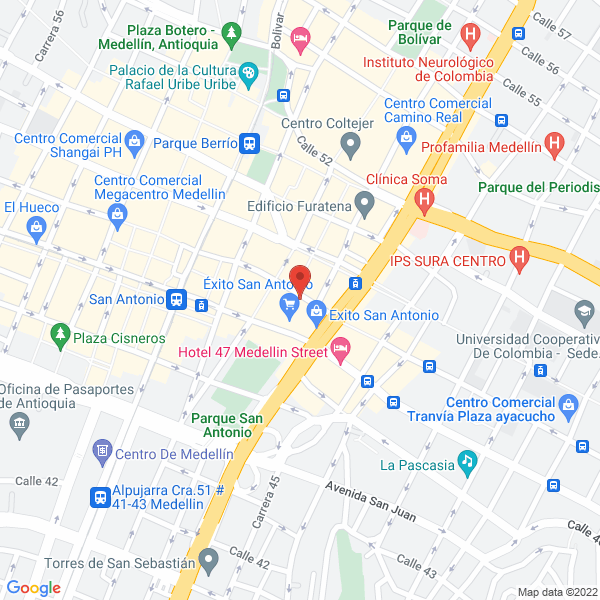Mapa de San Pascual Inmobiliaria S.A.S.