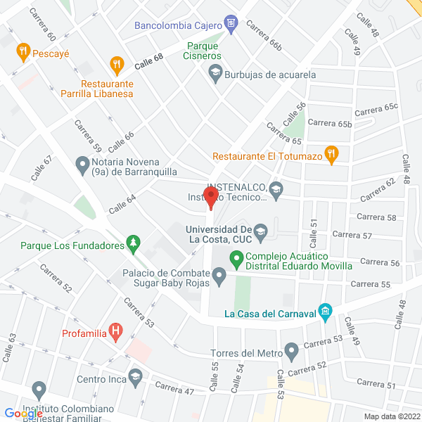 Map of Sandovales Ltda.