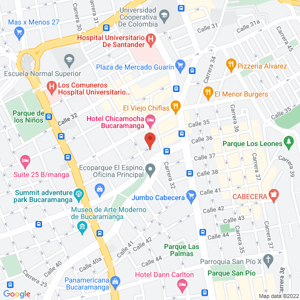 Map of Armando Ernesto Sanmiguel Cadena