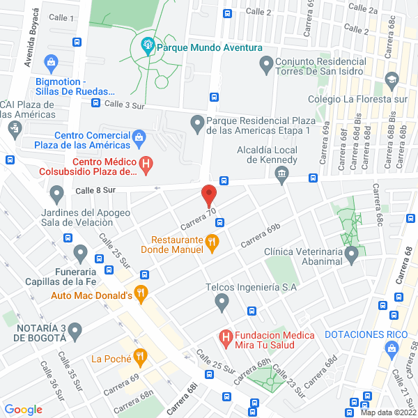 Mapa de Serivicios Especializados Integrales S.A.S.