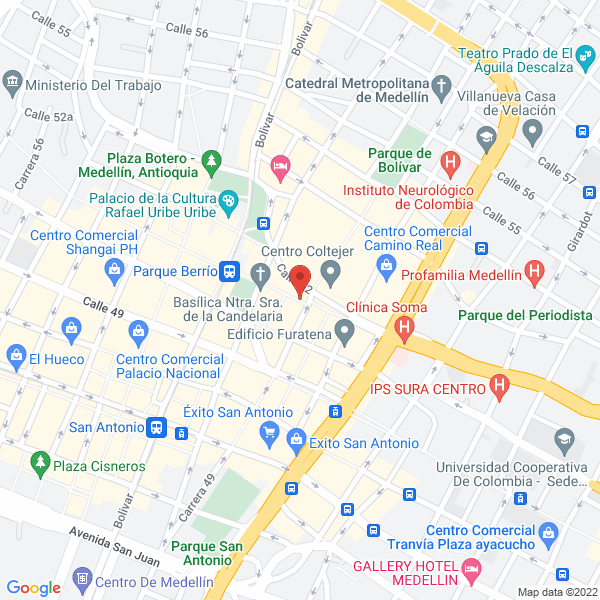 Mapa de Restaurante Industrial Arango
