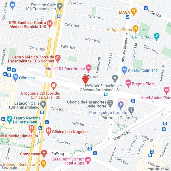 Mapa de Restaurante La Barrita