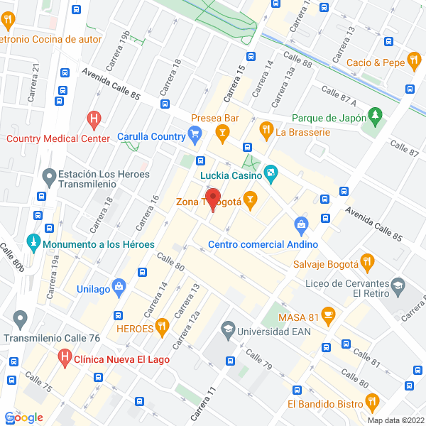 Mapa de Restaurante La Bodeguilla De La T