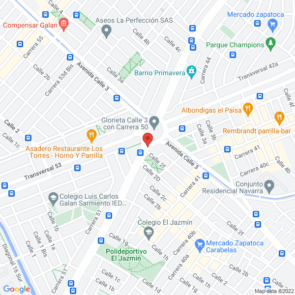 Mapa de Restaurante La Embajada Boyacense