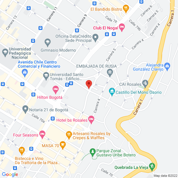 Mapa de Restaurante La Gloria
