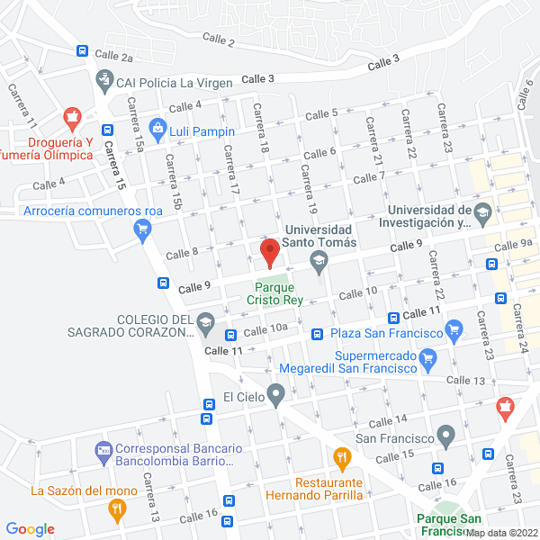 Map of Restaurante La Novena
