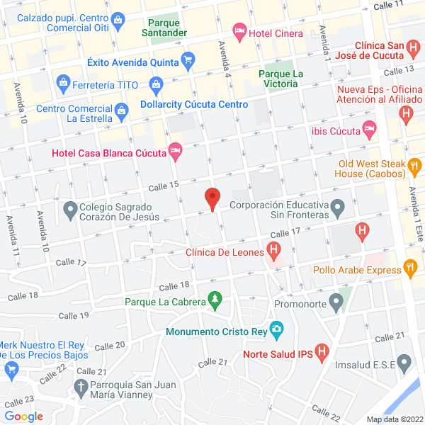 Map of Restaurante La Nueva Dacha
