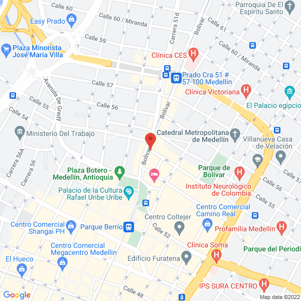 Mapa de Restaurante La Sombra Del Jardin
