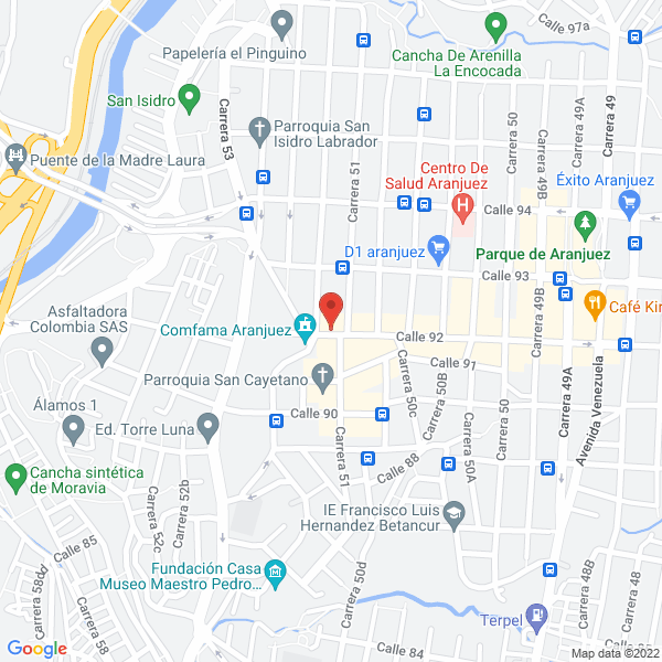Mapa de Panadería Pankes